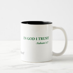 I Gud litar jag på gotGod316.com Två-Tonad Mugg