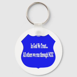 I gud litar på vi Keychain Nyckelring