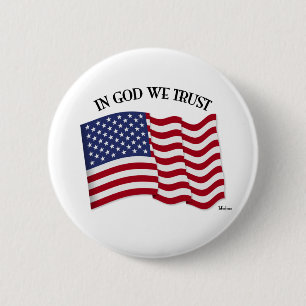 I gud litar på vi med US-flagga Knapp