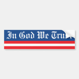 I Gud litar vi på Bumper Sticker Bildekal