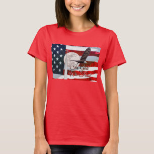 I Gud litar vi på kvinnors T-Shirt
