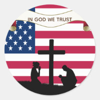 I Gud litar vi på Pray America Anpassningsbar Shap