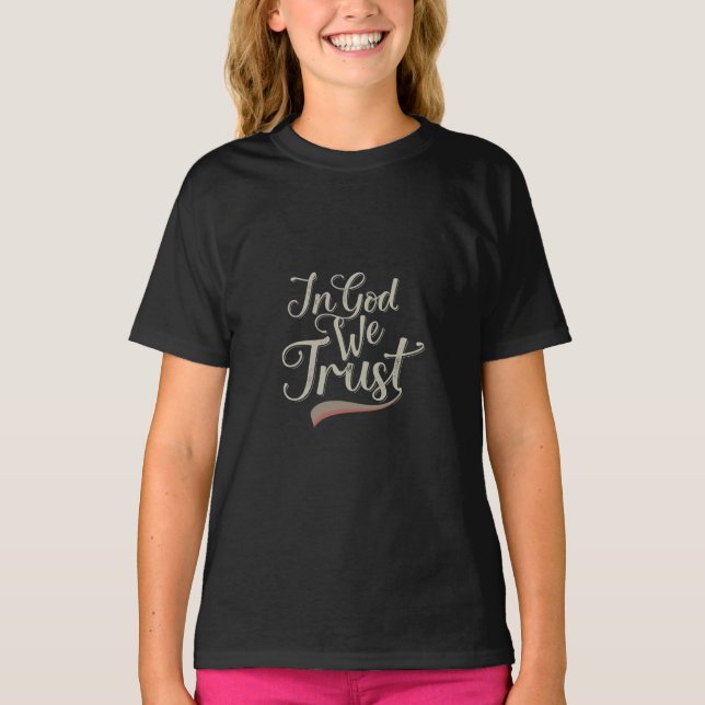 I Gud litar vi på T Shirt (Framsida)