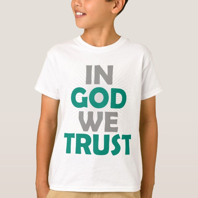 I Gud litar vi på Tee Shirt (Framsida)