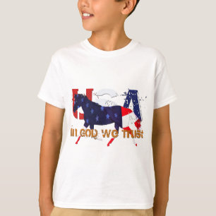 I gud oss Förtroende-Patriotisk häst T Shirt