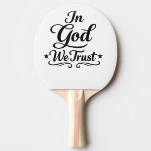 I Gud Vi Litar – Fet Tro Typografi Pingisracket