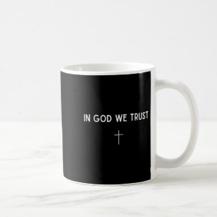 I Gud Vi Litar Kors Kristet Trosbekännande Religio Kaffemugg