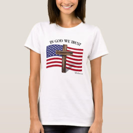 I Gud Vi Litar med USA-flagga Tröja