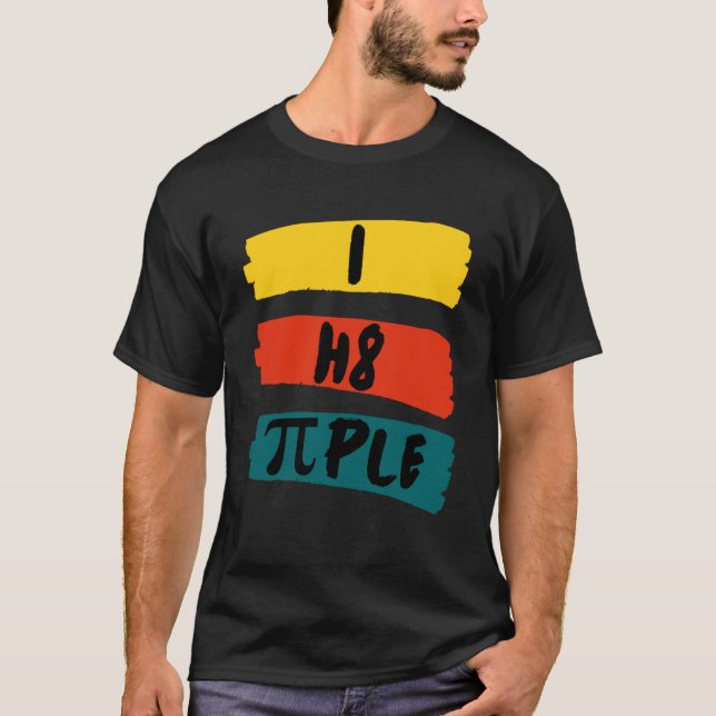 i h8, jag hatar folk jag hatar Påstående T Shirt (Framsida)