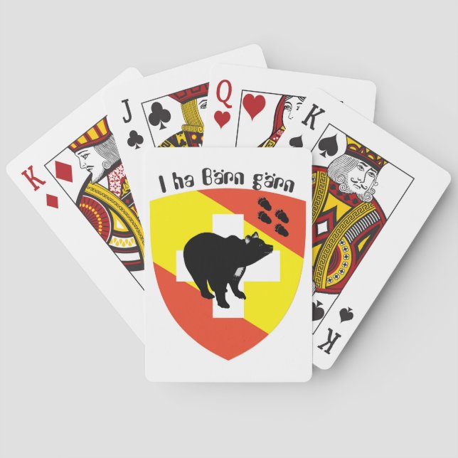 I ha Bärn gärn Spielkarten Spel Kort (Baksidan)