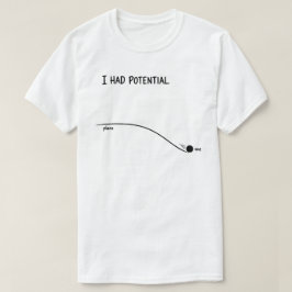  I Had Potential Funny Minimalist Decline T Shirt