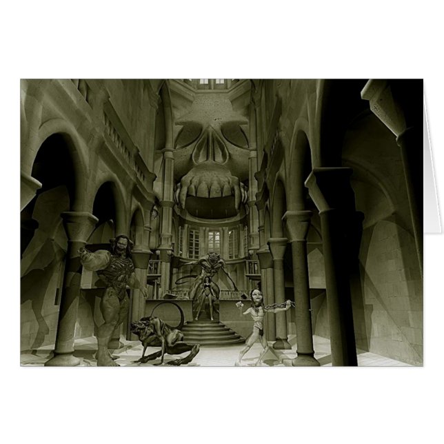 I Hallen av Necrofienden Hälsningskort (Framsidan Horizontal)