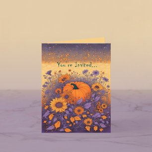 I Hallowas en Garden-inbjudan Helgkort