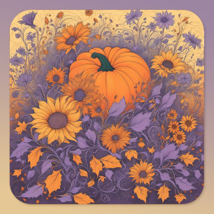 I Halloween Garden Fyrkantigt Klistermärke