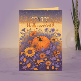 I Halloween Garden Helgkort