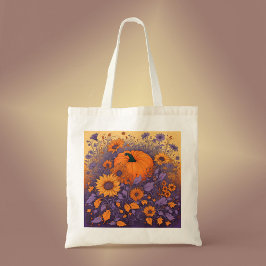 I Halloween Garden Tote Bag Tygkasse