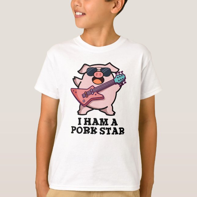 I Ham A Gris Star Funny Rockstjärna Gris Pun T Shirt (Framsida)