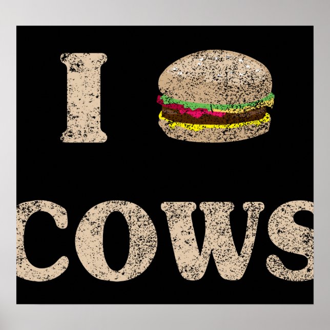 I Hamburger Cows Poster (Framsidan)