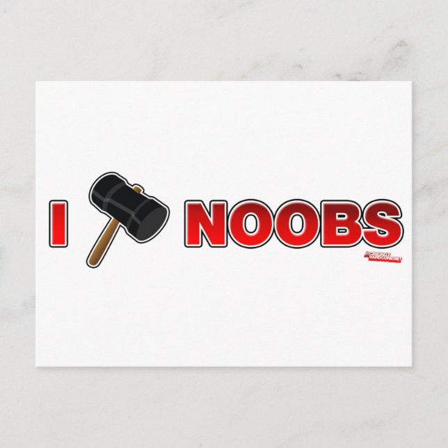 I Hammer Noobs - Spelvideospel Vykort (Framsida)