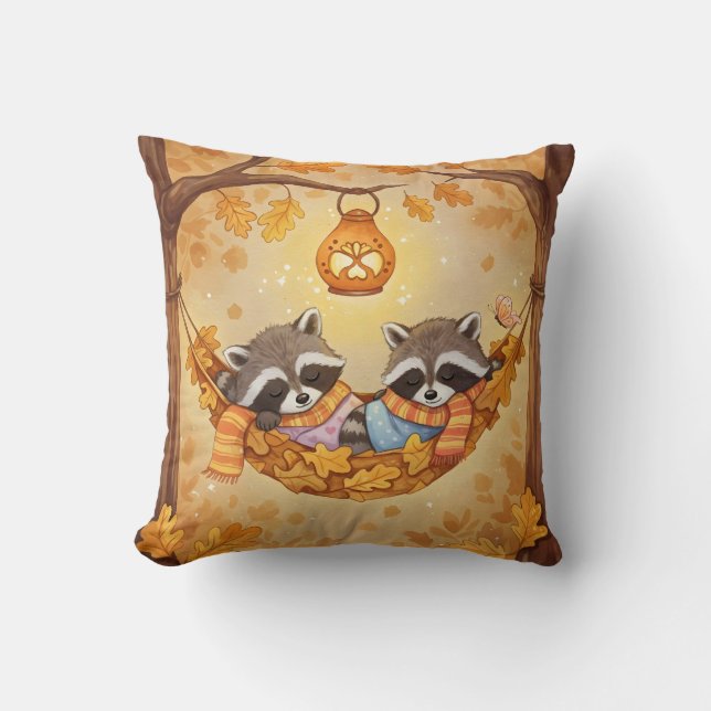 I Hammock, Raccoons Kudde (Framsida)
