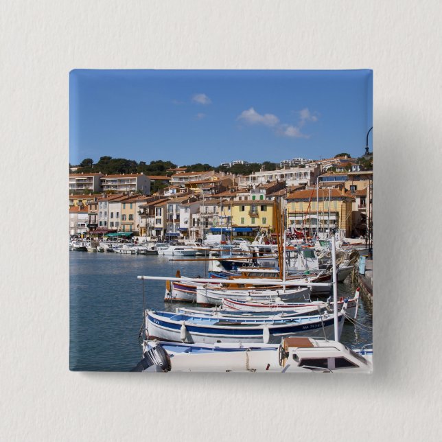I hamnen i Cassis by. Fiske och Knapp (Framsida)