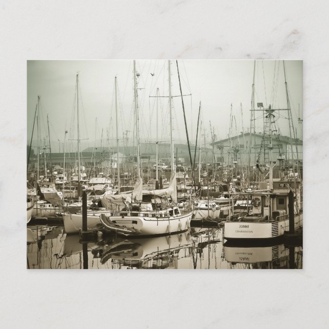 I hamnen vykort (Framsida)