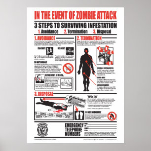 I HÄNDELSEN AV ZOMBIEATTACK (DEN DELUXE VERSIONEN) POSTER