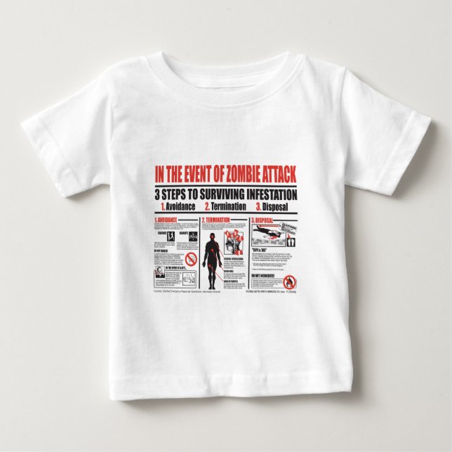 I händelsen av Zombieattack: T-SKJORTA Tee Shirt (Framsida)