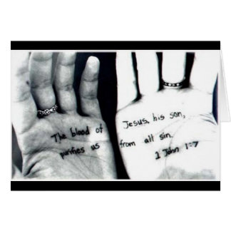 I hans händer hälsningskort