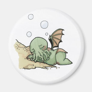 I hans hus på drömma för R'lyeh dött Cthulhu Magnet
