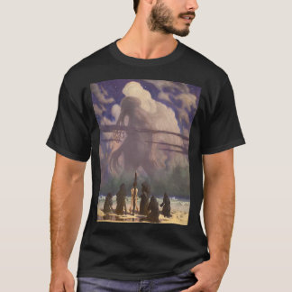 I hans hus på R'lyeh död Cthulhu väntandreamin T-shirt