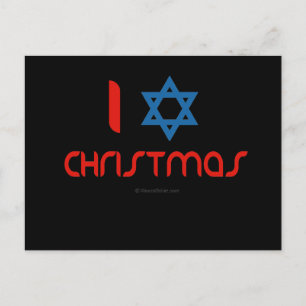 I Hanukkah-jul Helg Vykort