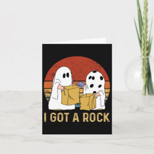 I Har A Sten Shirt Halloween Bus eller godis Ghost Kort