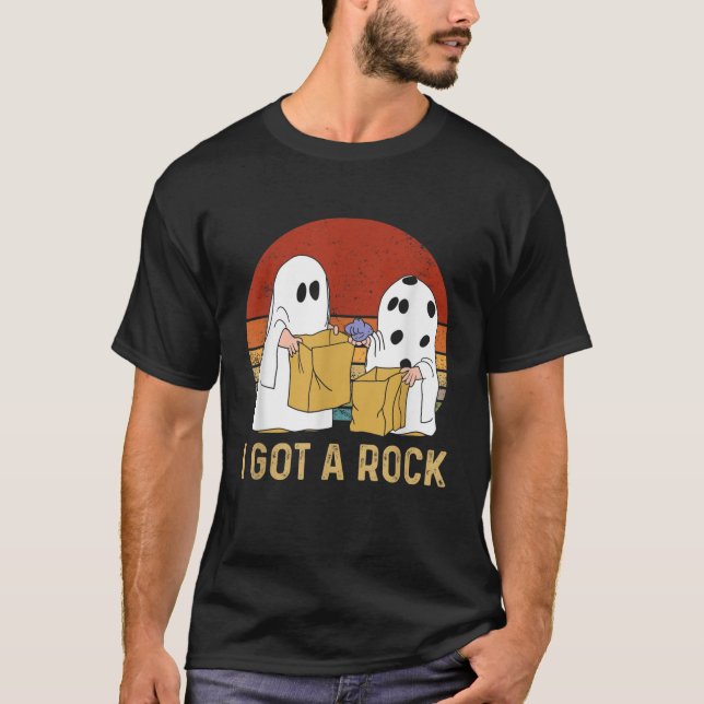 I Har A Sten Shirt Halloween Bus eller godis Ghost T (Framsida)