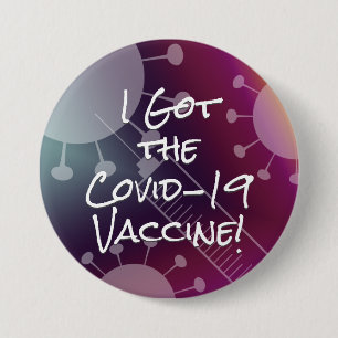 I Har av Covid-19-Vaccine PassionFrukt Ombre Knapp