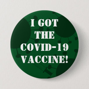 I Har av Mörk grönt Covid-19-vaccin Knapp