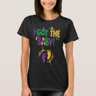 I Har Baby Mardi Gras Gravid Meddelande O T Shirt
