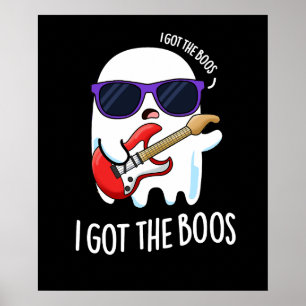 I Har Boos Funny Music Ghost Pun Mörk BG Poster