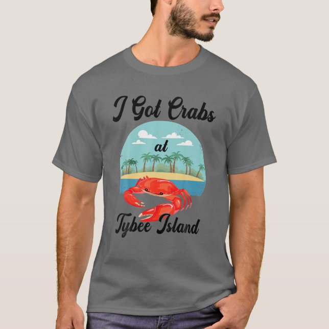I Har Crabs at Tybee Island Funny Crabs Älskare Gi T Shirt (Framsida)