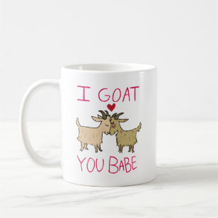 I Har (Goat) You Babe, Cute Goat Quote Kaffemugg