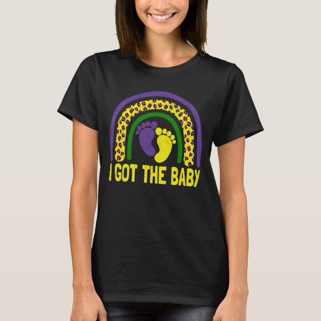 I Har Graviden Baby Rainbow T Shirt (Framsida)