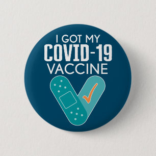 I har Mitt Covid-19 vaccin - grönt blå knapp