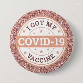I Har Mitt Covid-19-vaccin Ro Guld Knapp
