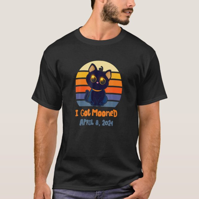 I Har Mooned April 2024 Otal Solar Eclipse Party T Shirt (Framsida)