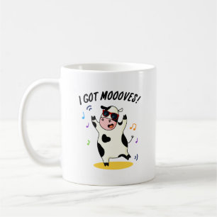 I Har Mooves Cute Dancing Cow Pun Kaffemugg