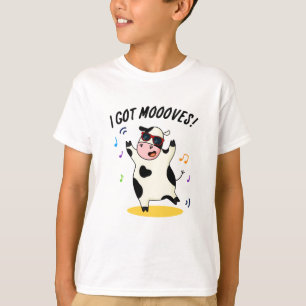 I Har Mooves Cute Dancing Cow Pun T Shirt