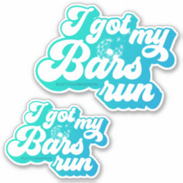 I Har My Pub Springa - Blue Vinyl Sticker Klistermärken