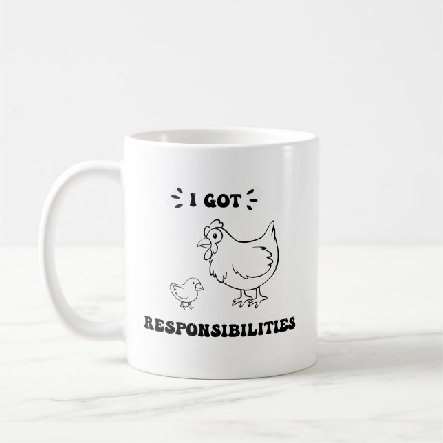 I Har Responsibility Funny Angelica Quote Rugrat Kaffemugg (Vänster)