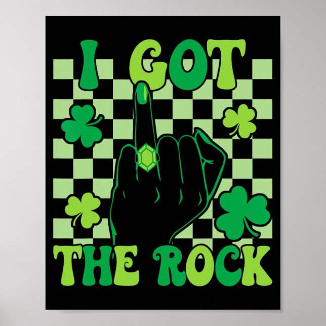 I Har Sten Bachelorette Bröllop St Patrick's D. Poster (Framsidan)