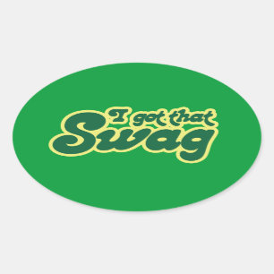 I har swag ovalt klistermärke
